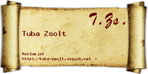 Tuba Zsolt névjegykártya